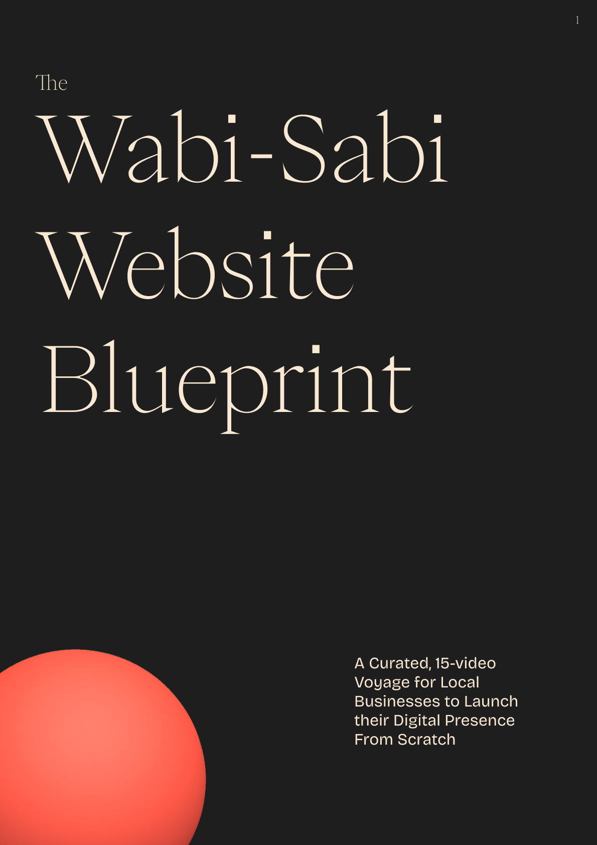 Preview of the cover of the Wabi-Sabi Website Blueprint